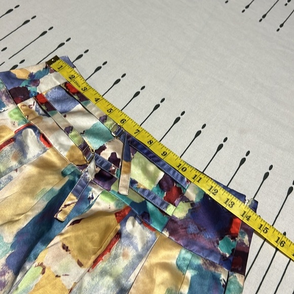 Sandra Angelazzi Abstract Watercolor Women's Silk blend Skirt.  Size  EU 36 - Picture 10 of 11